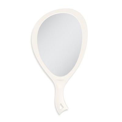 Zadro Large Teardrop Handheld Mirror with Curved Handle