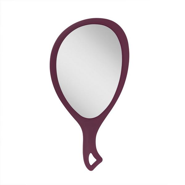 Zadro Medium Teardrop Handheld Mirror with Curved Handle #1