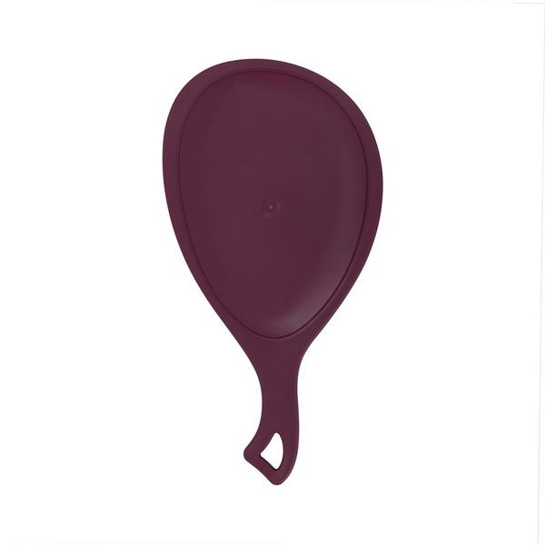 Zadro Medium Teardrop Handheld Mirror with Curved Handle #4