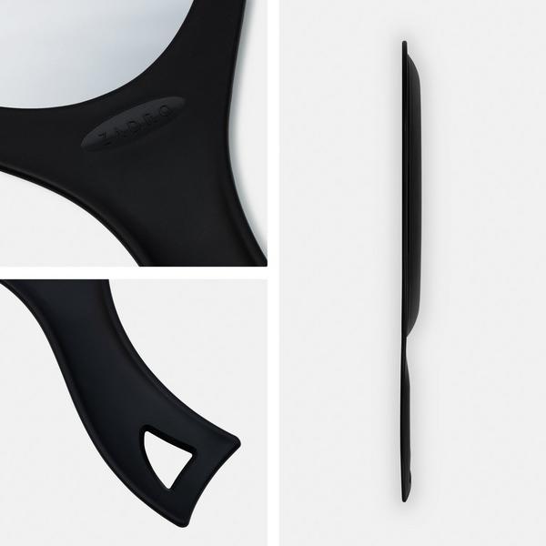 Zadro Large Teardrop Handheld Mirror with Curved Handle #2