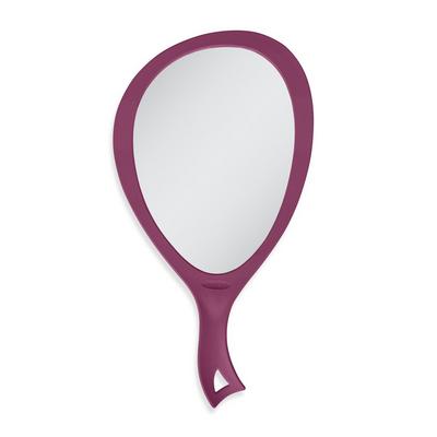 Zadro Large Teardrop Handheld Mirror with Curved Handle