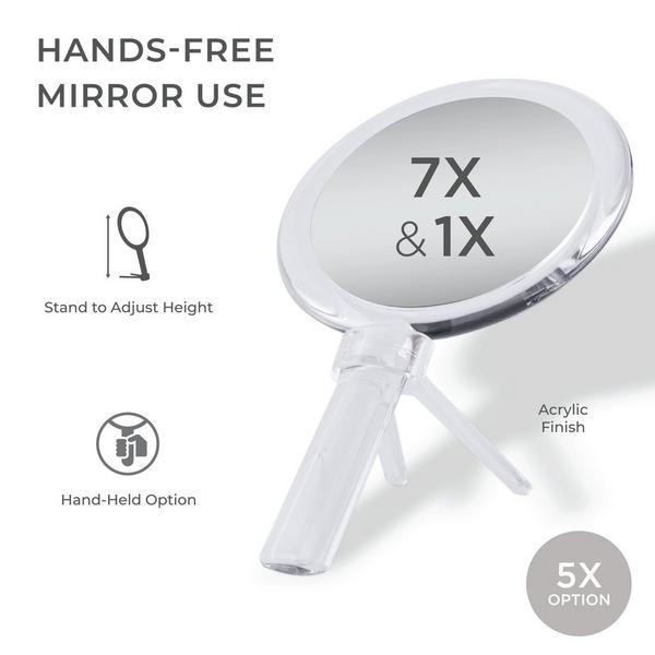 Zadro Double-Sided Hand Mirror with Magnifications & Stand #2