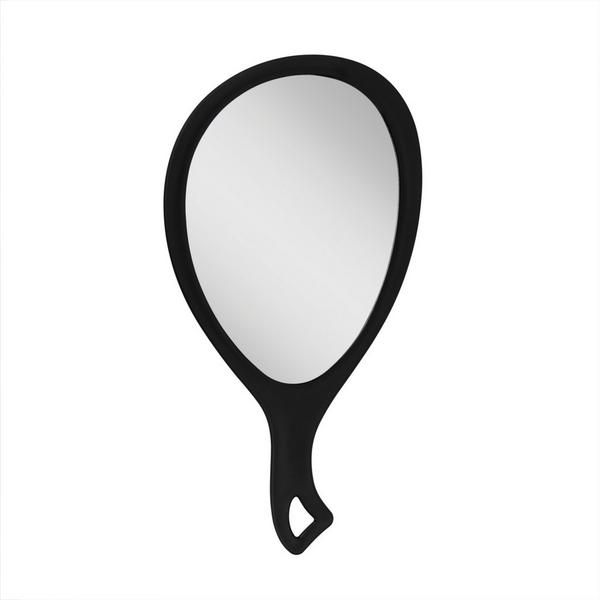 Zadro Medium Teardrop Handheld Mirror with Curved Handle #1