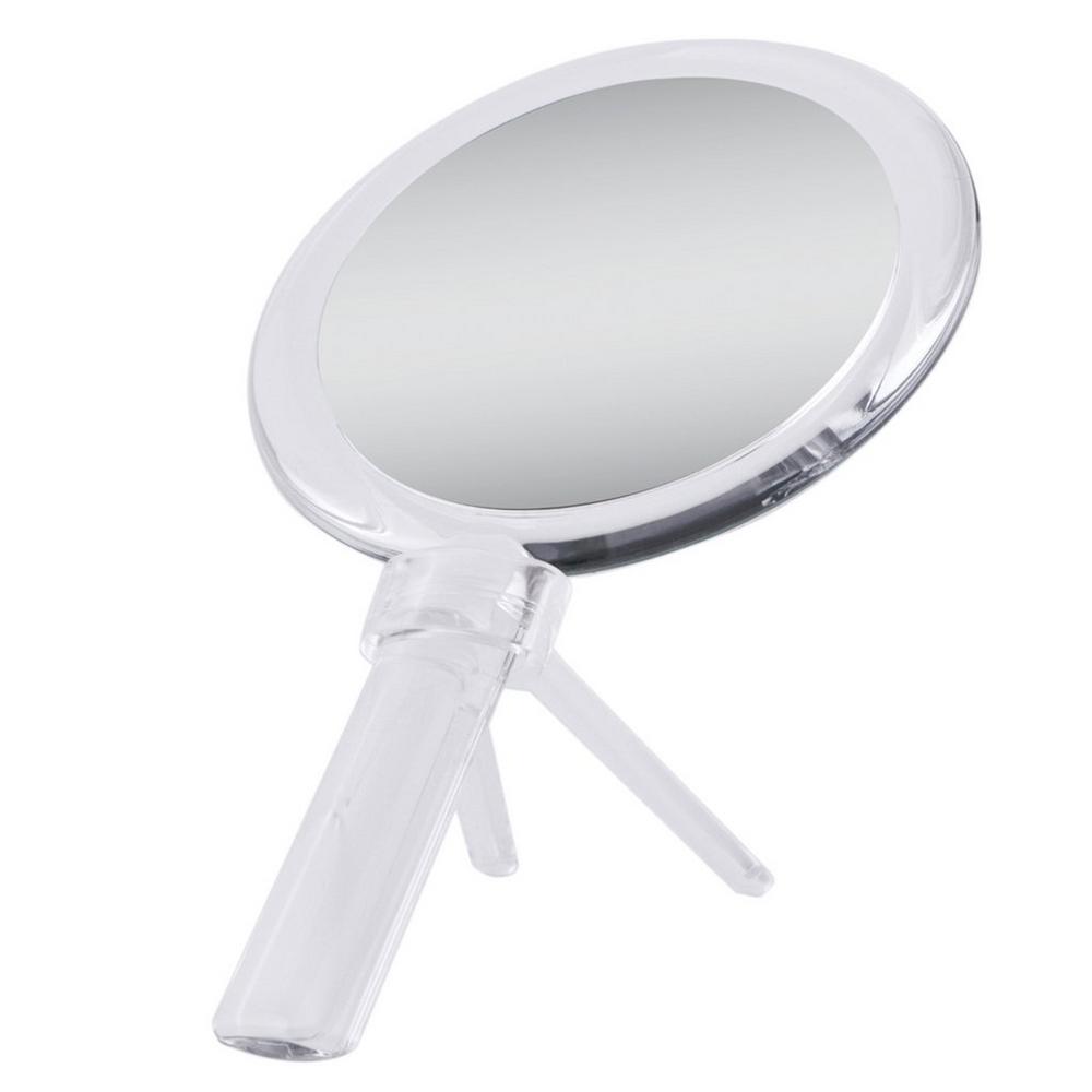 Zadro Double-sided Hand Mirror With Magnifications & Stand - 5x/1x Magnification