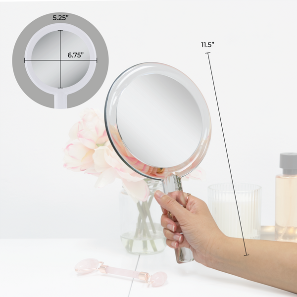 Zadro Double-Sided Hand Mirror with Magnifications & Stand #4