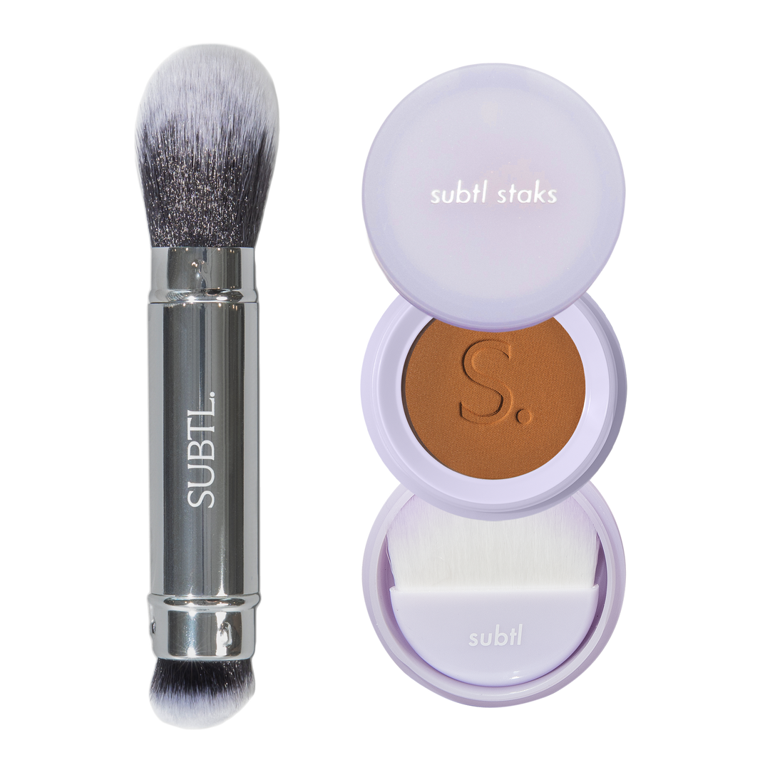 SUBTL. Beauty BB Powder Foundation + Dual-Ended Face Brush #1
