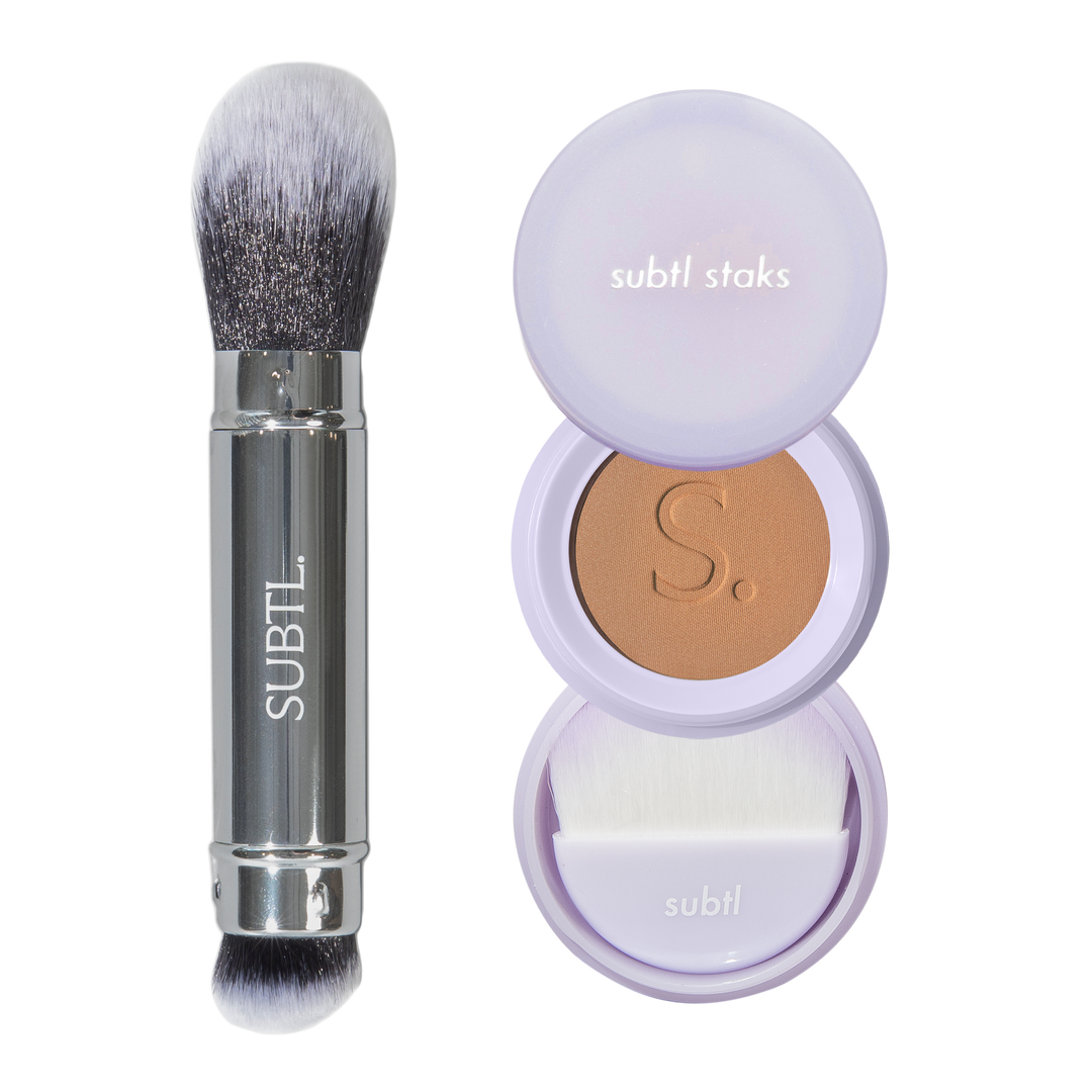 SUBTL. Beauty BB Powder Foundation + Dual-Ended Face Brush #1