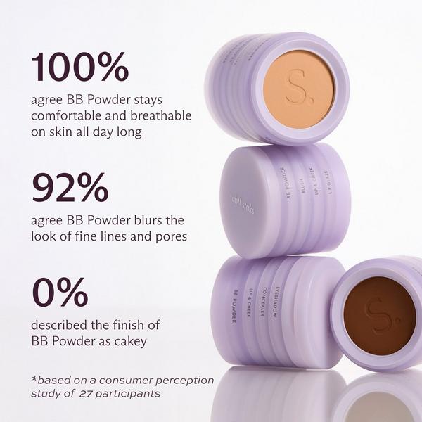 SUBTL. Beauty BB Powder Foundation + Dual-Ended Face Brush #6