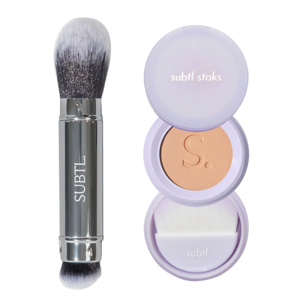 SUBTL. Beauty BB Powder Foundation + Dual-Ended Face Brush #1