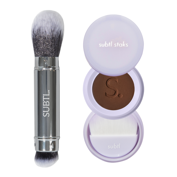 SUBTL. Beauty BB Powder Foundation + Dual-Ended Face Brush #1