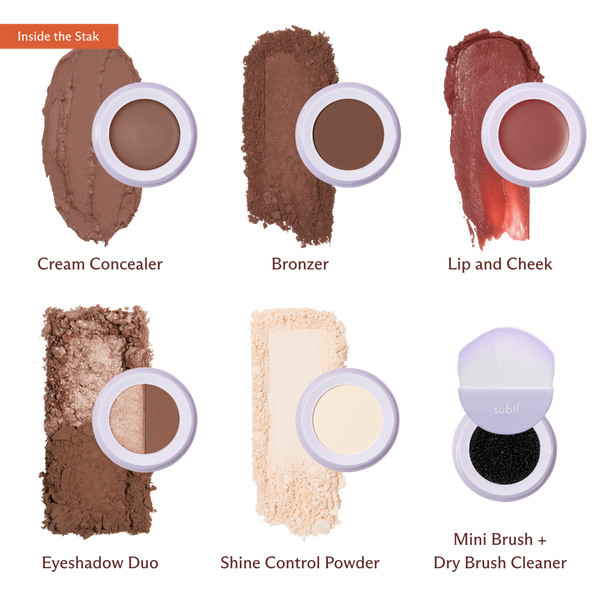 SUBTL. Beauty 6-in-1 Full Face Makeup Stak with Dual-Ended Face Brush #2