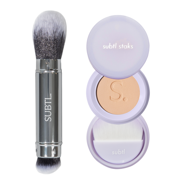 SUBTL. Beauty BB Powder Foundation + Dual-Ended Face Brush #1