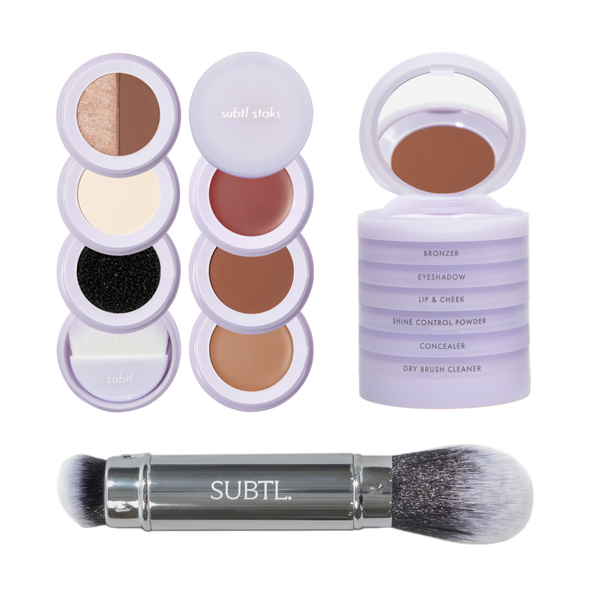 SUBTL. Beauty 6-in-1 Full Face Makeup Stak with Dual-Ended Face Brush #1