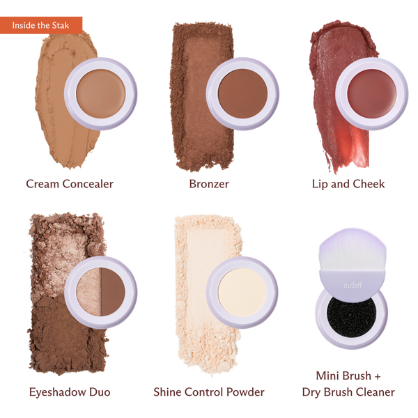 SUBTL. Beauty 6-in-1 Full Face Makeup Stak with Dual-Ended Face Brush #2