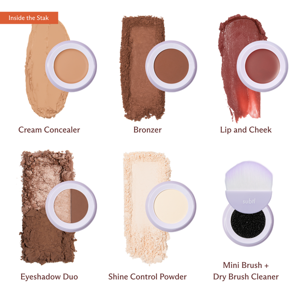 SUBTL. Beauty 6-in-1 Full Face Makeup Stak with Dual-Ended Face Brush #2