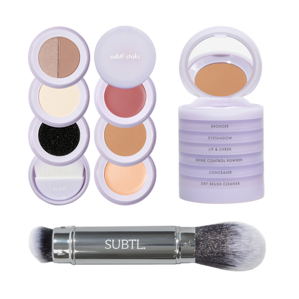 SUBTL. Beauty 6-in-1 Full Face Makeup Stak + Dual-Ended Face Brush #1