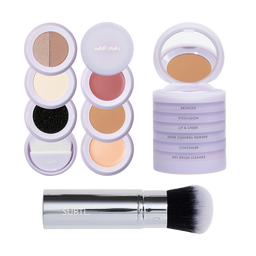 SUBTL. Beauty 6-in-1 Full Face Makeup Stack with Retractable Face Brush