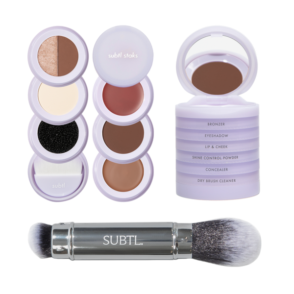 SUBTL. Beauty 6-in-1 Full Face Makeup Stak with Dual-Ended Face Brush #1