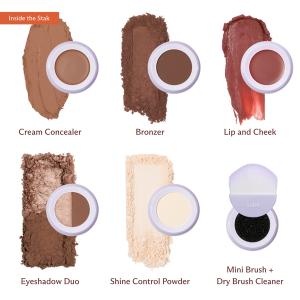 SUBTL. Beauty 6-in-1 Full Face Makeup Stak with Dual-Ended Face Brush #2