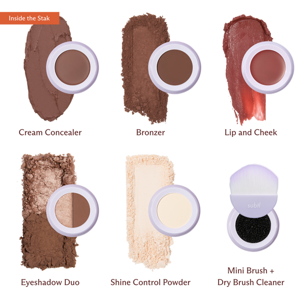 SUBTL. Beauty 6-in-1 Full Face Makeup Stak with Dual-Ended Face Brush #2