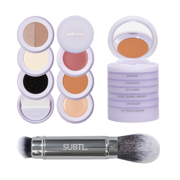 SUBTL. Beauty 6-in-1 Full Face Makeup Stak + Dual-Ended Face Brush #1