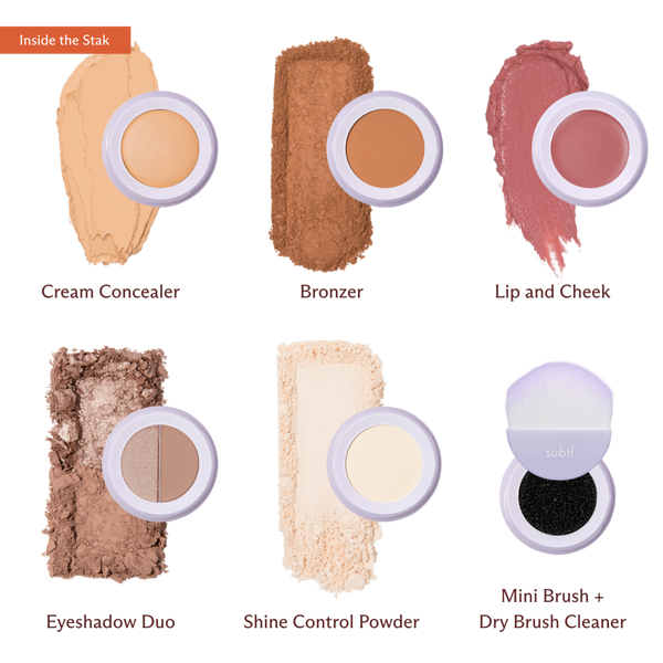 SUBTL. Beauty 6-in-1 Full Face Makeup Stak with Dual-Ended Face Brush #2