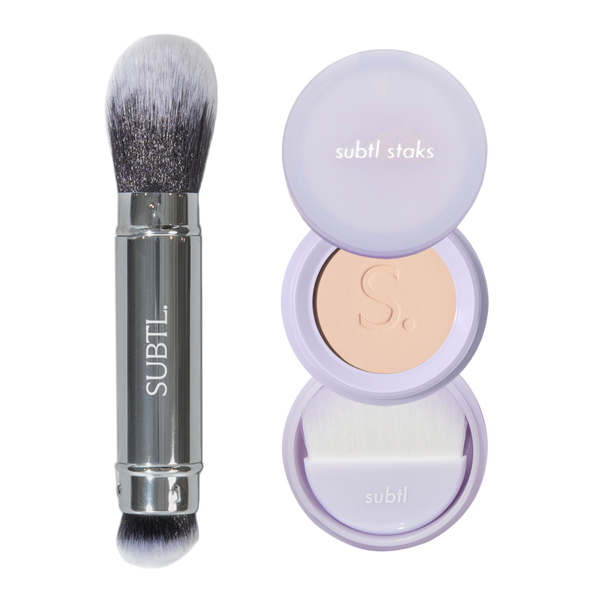 SUBTL. Beauty BB Powder Foundation + Dual-Ended Face Brush #1