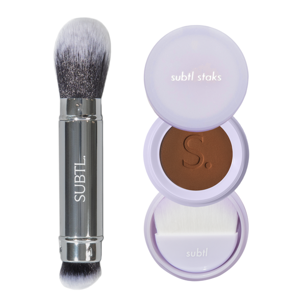 SUBTL. Beauty BB Powder Foundation + Dual-Ended Face Brush #1