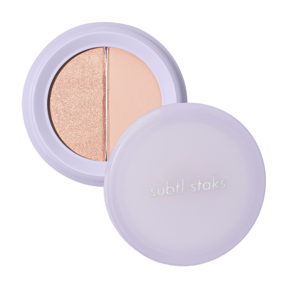 Subtl Beauty Eyeshadow Duo - Cloud Nine In Gray