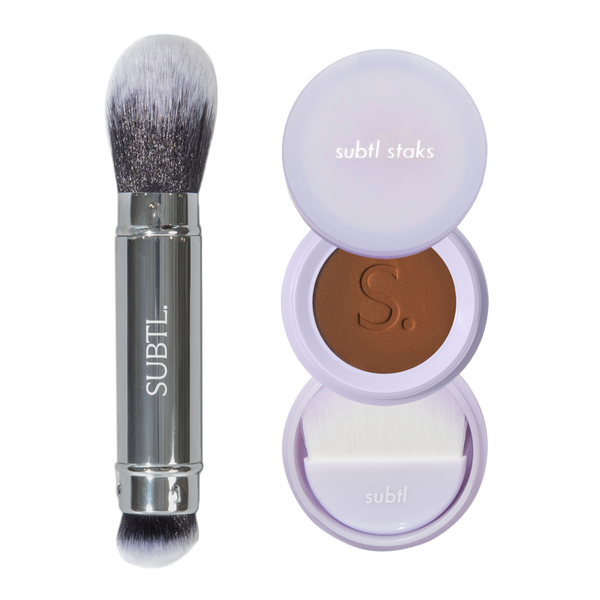 SUBTL. Beauty BB Powder Foundation + Dual-Ended Face Brush #1