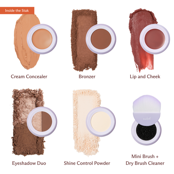 SUBTL. Beauty 6-in-1 Full Face Makeup Stak with Dual-Ended Face Brush #2