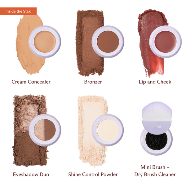 SUBTL. Beauty 6-in-1 Full Face Makeup Stak with Dual-Ended Face Brush #2