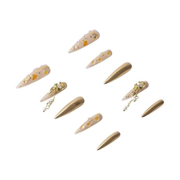 3H Nails Liquid Gold Handmade Press-On Nails #2