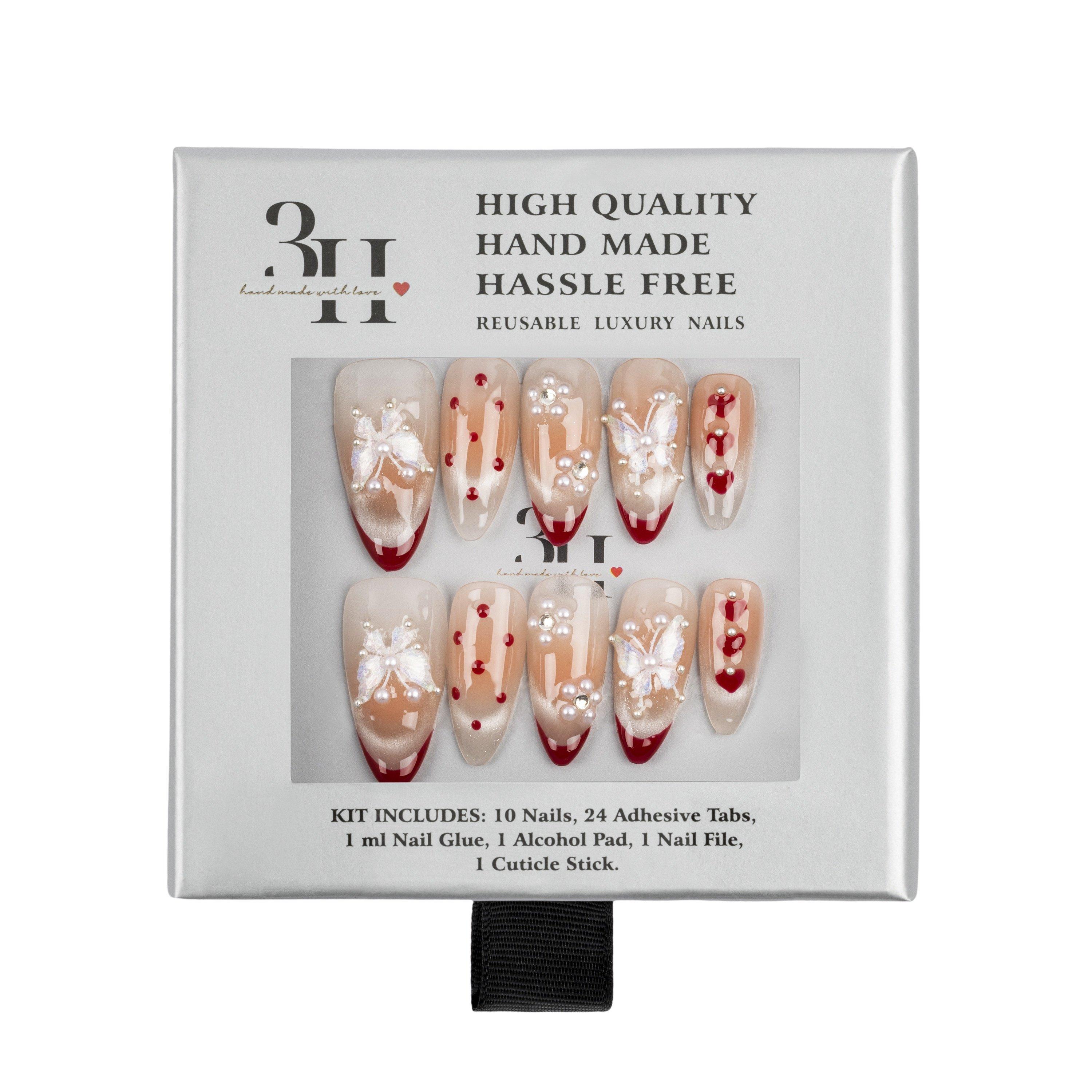 3H Nails Cherry Blossom Handmade Press-On Nails #1