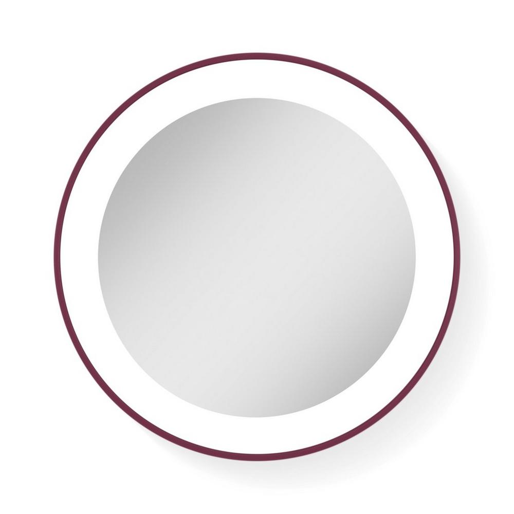 Zadro Led Ring Lighted Compact Mirror With 10x, Suction Cups - Magenta In Purple