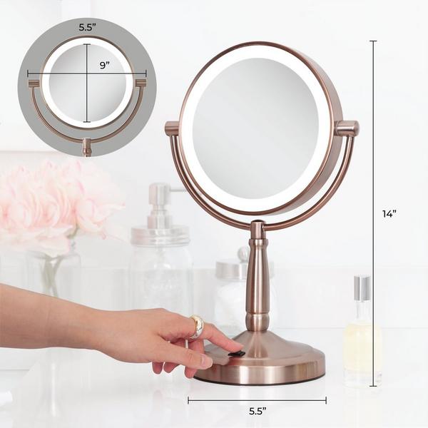 Zadro Cordless LED Lighted Makeup Mirror with 10X/1X #3