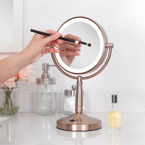 Zadro Cordless LED Lighted Makeup Mirror with 10X/1X #5