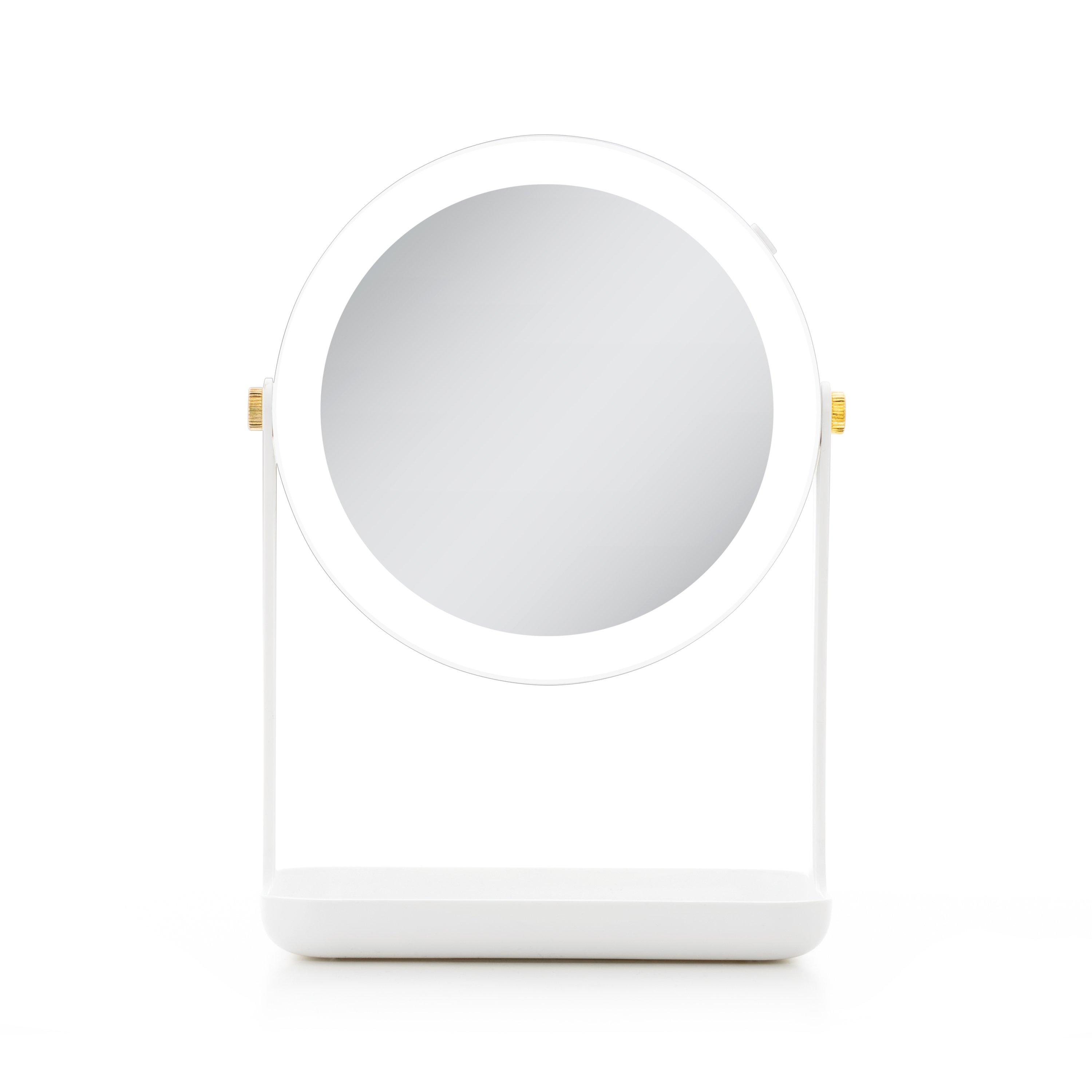 Zadro LED Lighted Makeup Mirror with 5X/1X, Tray & Phone Holder #1