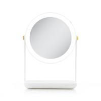 LED Lighted Makeup Mirror with 5X/1X, Tray & Phone Holder