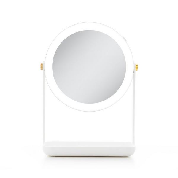 Zadro LED Lighted Makeup Mirror with 5X/1X, Tray & Phone Holder #1