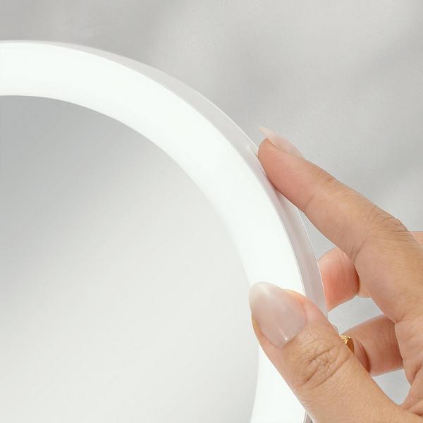 Zadro LED Lighted Makeup Mirror with 5X/1X, Tray & Phone Holder #4