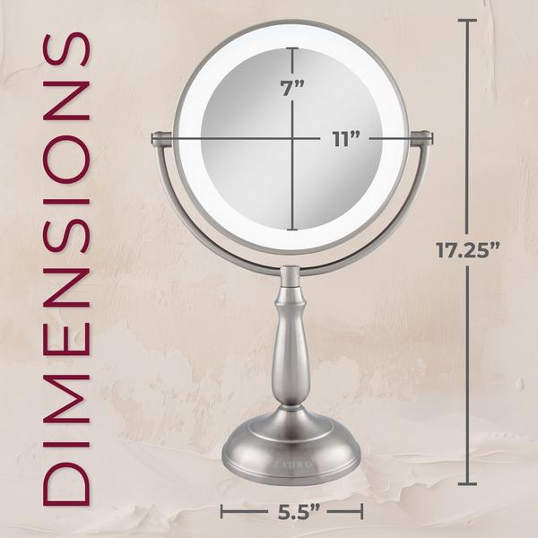 Zadro Classic Lighted Makeup Mirror with 10X/1X, Touch Control #2