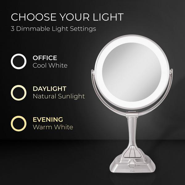 Zadro Lighted Makeup Mirror with 10X/1X, Smart Dimming Control #5