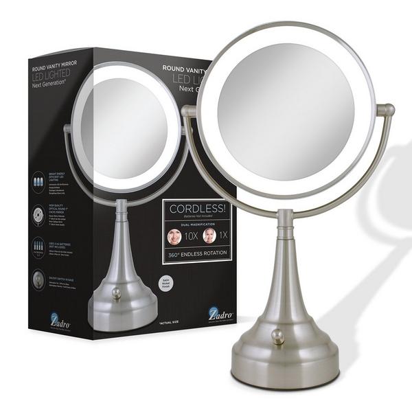 Zadro LED Lighted Makeup Mirror with 10X/1X, Battery & Cordless #6
