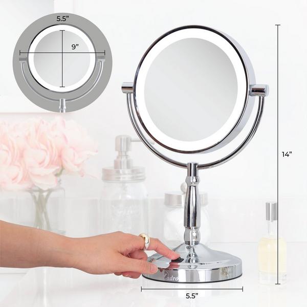 Zadro Cordless LED Lighted Makeup Mirror with 10X/1X #3