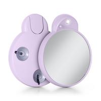 LED Lighted Compact Mirror with 10X, Suction Cups