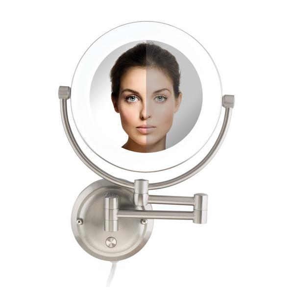Zadro Lexington, Lighted Wall Mounted Makeup Mirror with 10X/1X #1