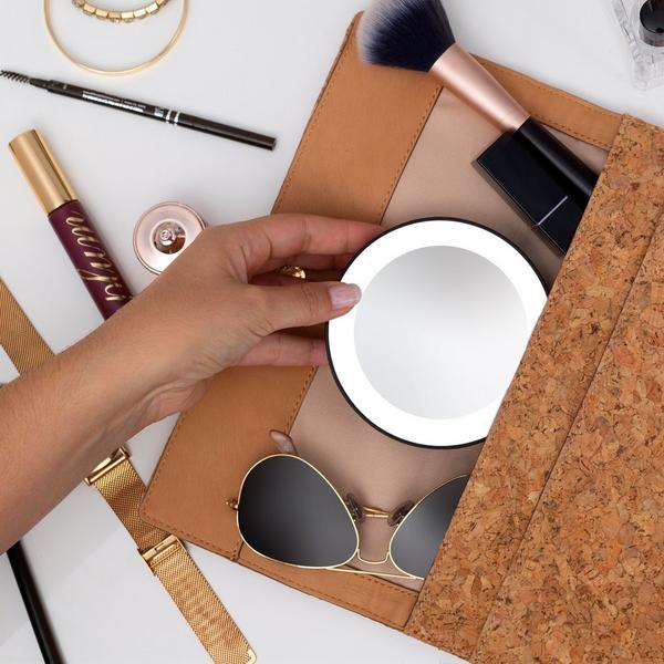 Zadro LED Lighted Travel Mirror with Magnification & Suction Cups #6