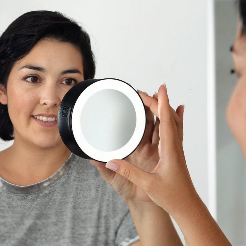 Zadro - 15X Magnification LED Lighted Travel Mirror with