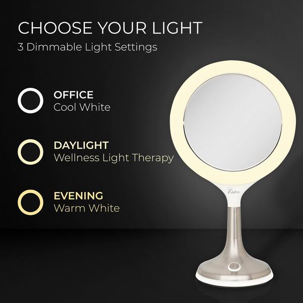 Zadro Mood Therapy Light Makeup Mirror with 8X/1X, Touch Control #5